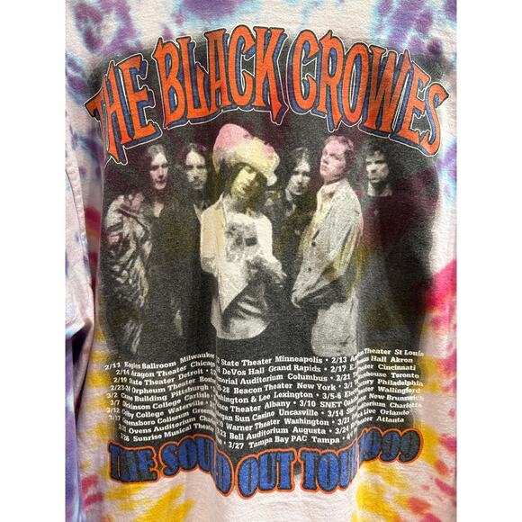 1999 The Black Crows Souled Out Tour Graphic Tee Shirt Parking Lot Boot Mens XL - Picture 6 of 7